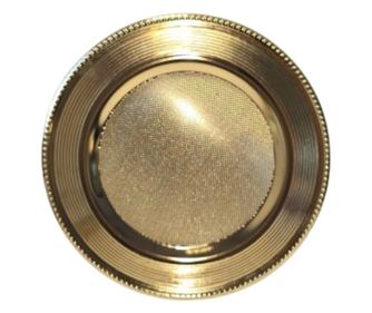 Tava rotunda Retro Deco Art, Diametru 33 cm, Auriu