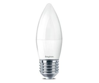 Bec led lumanare 5W(35W), dulie E27, forma C37, lumina rece(6400 K), Braytron