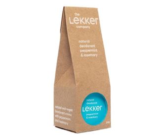 Deodorant crema Peppermint & Rosemary, zero plastic, Lekker, 30g