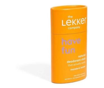 Deodorant natural vegan stick Lekker Have Fun Mandarine si lamaie 40g (zero plastic)