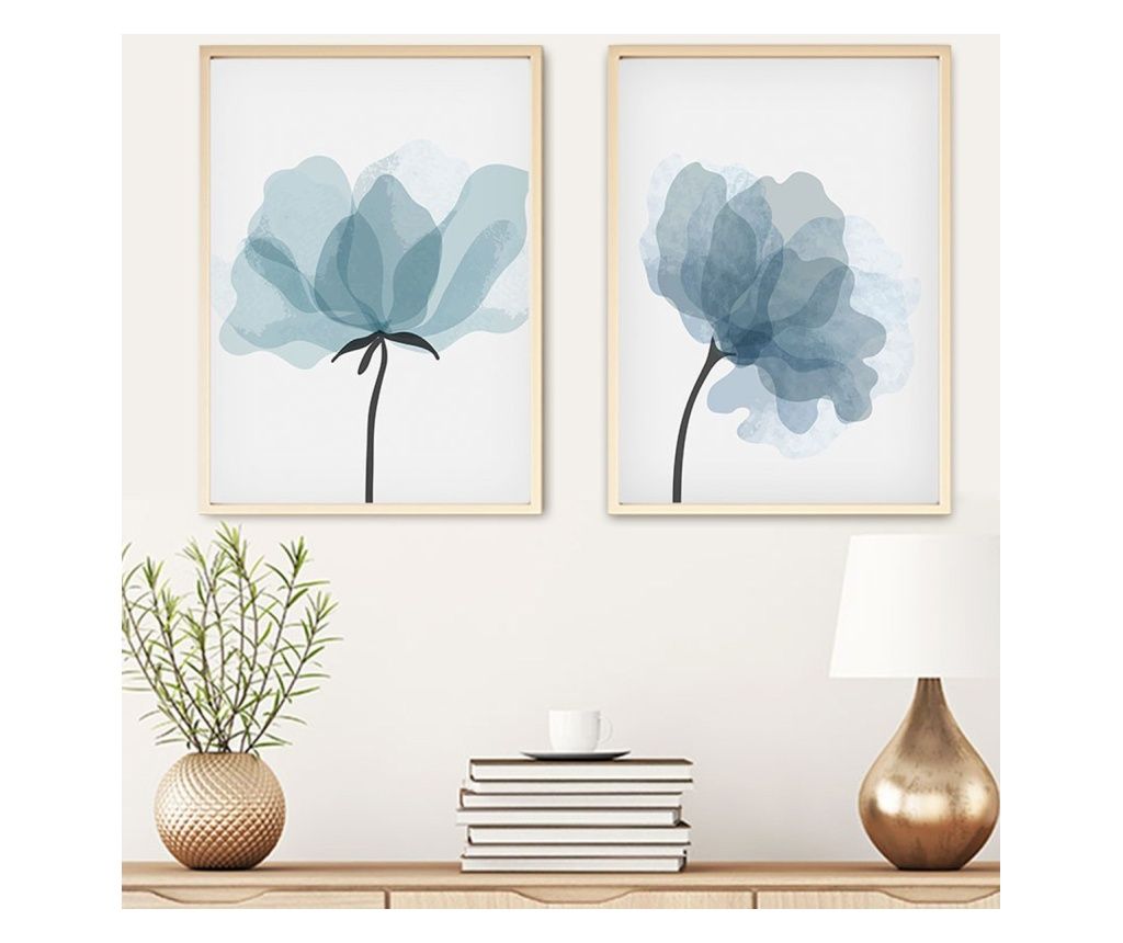 Tablou decorativ înrămat MDF (2 piese)