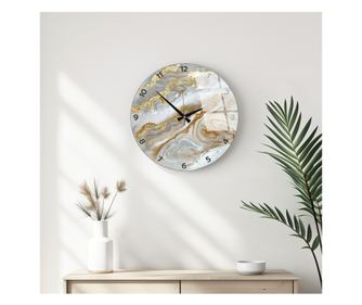 Ceas de perete din sticlă decorativă