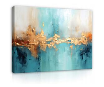 Apstraktna slika na platnu 100x70 cm Moderna dekorativna za dnevni boravak kuhinju