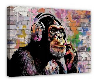 Platno slika Abstract Bansky 60x40 cm Moderni dekorativni dnevni boravak kuhinja