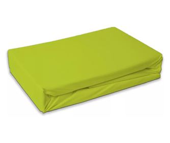 Zöld frottír gumis lepedő lime 180x200cm