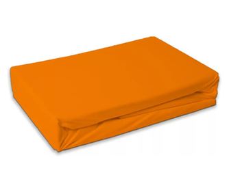 Narancssárga frottír gumis lepedő orange 180x200cm