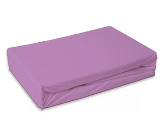 Lila frottír gumis lepedő purple 180x200cm