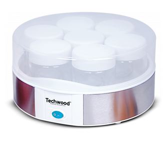 Aparat electric pentru iaurt Techwood TYA-7001, 7 borcane x 150ml, 15W