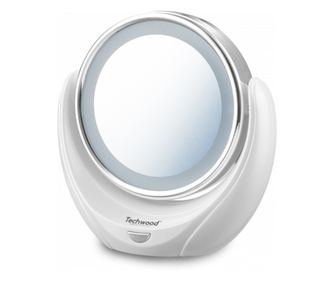 Oglinda cosmetica iluminata Techwood TML-2674, fata dubla 5x si 1x