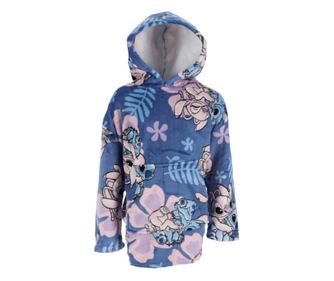Lilo és Stitch, A csillagkutya belebújós plüss polár takaró, poncsó 7-14 év (Hibiscus)