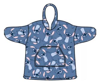 Lilo és Stitch, A csillagkutya belebújós plüss polár takaró, poncsó 7-14 év (Glee)
