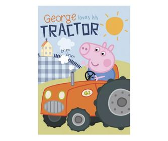 Peppa malac polár takaró traktor 100x140cm