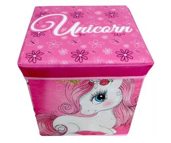 Unikornis játéktároló doboz tetővel 30 cm (Princess)