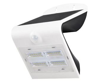 Solar LED lámpa 3W 4000K+3000K kültéri használatra, fekete