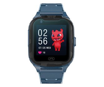 Pametna ura Maxlife profesionalna s povezljivostjo 4G, v modri barvi, z GPS in WiFi.