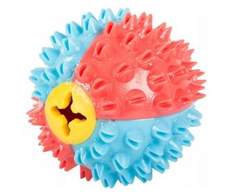 Jucarie pentru caini, curatare dinti, silicon durabil, usor de curatat, 7 cm, Gonga® Multicolor