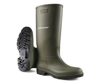 Cizme de protectie Pricemastor, din PVC, rezistente la acizi Dunlop 380VP, verde Verde 43