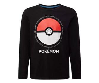 Pokémon gyerek hosszú ujjú póló felső fekete 10év