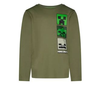 Minecraft gyerek hosszú ujjú póló szürke creeper 6 év
