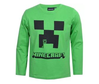 Minecraft gyerek hosszú ujjú póló felső green 6év