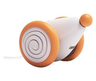 Jucarie interactiva pentru pisici Cheerble Wicked Mouse, Gonga Alb