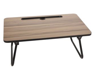 Masa servire pat Kaya, MDF, suport tableta, telefon, 52.5 x 30 x 21.5 cm