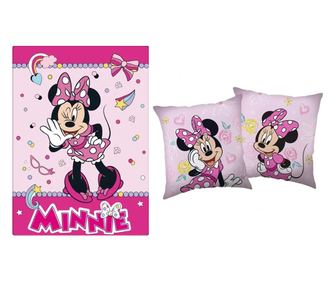 Disney Minnie polár takaró és párna szett, 2 részes (Funny)