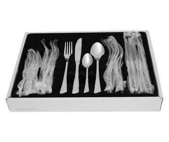 Set de tacâmuri Kinghoff KH 1512, 24 buc, Pentru 6 persoane, Oțel inoxidabil, Argintiu