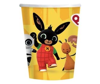 Bing papír pohár sárga 8 db-os