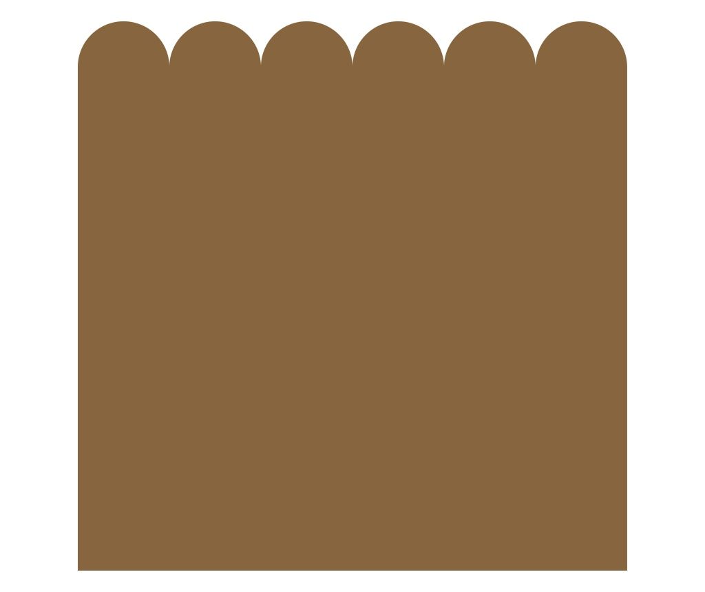 Autocolante Muralo un maro inchis, forma de gard decor in stil modern pentru camera unui copil  120x120