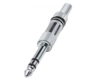 Home SK 3M jack dugó, 6,3mm sztereó lengődugó, fém, törésgátló