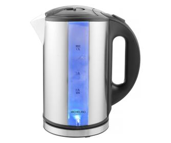 Fierbator electric MICHELINO 74320, 2200W, 1.7 litri, otel inoxidabil, pereti dubli, iluminare LED