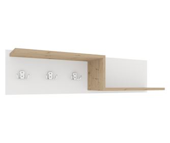 Cuieras haaus Grid, Stejar Artisan/Alb, 100 x 20 x 24 cm