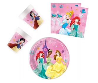 Disney Hercegnők party szett 20cm-es tányérral 36db-os