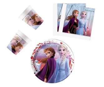 Disney Jégvarázs party szett 36 db-os, 23 cm-es tányérral