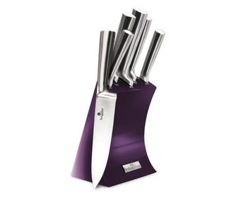 Set de Cutite 6 piese , Purple Eclipse Collection , Berlinger Haus, BH 2671, otel inoxidabil, mov