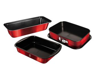 Set 3 tavi metalic Burgundy Collection, Berlinger Haus, BH/7632