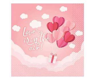 Love Is In The Air Pink szalvéta 20 db-os