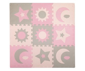 Igralna podloga puzzle 93x93 cm Momi, Nebe - Roza