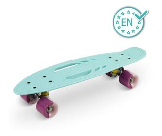 Dětský skateboard, Qkids, Galaxy - světle modrý