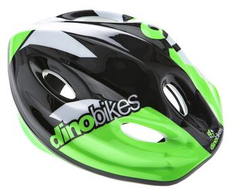 Dino Bikes fekete és zöld védősisak