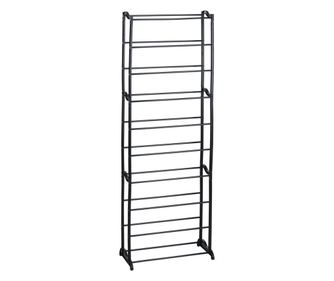 Organizator incaltaminte 10 nivele Excellent Houseware, metal/polipropilena, 50x24x130 cm, negru