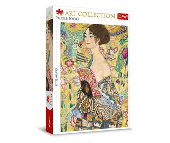 SESTAVLJANKA TREFL 1000 ART COLLECTION GUSTAV KLIMT DAMA Z LEPEZO