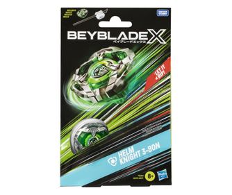 BEYBLADE X LET IT RIP SET LANSATOR IN KOLO HELM KNIGHT 3-80N