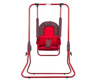 Gugalnica za otroke, AppeKids, z nastavljivim naslonom in odstranljivo palico, Red Mini