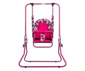 Gugalnica za otroke, AppeKids, za notranjo in zunanjo uporabo, Pink Flowers