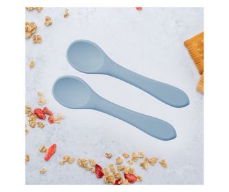 Set žličk iz silikona, AppeKids - Aqua Blue