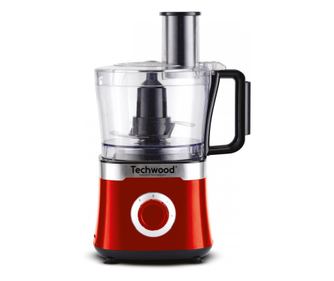 Кухненски робот Techwood TRO-6855, 800W, 1.5L, 2 скорости, Пулс функция, Нехлъзгащи се крачета, Червен
