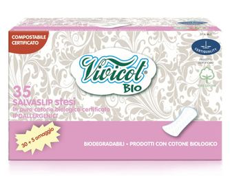 Hipoalergeni slipi iz bio bombaža, kompostabilni - Normal (35 kos) - VIVICOT BIO
