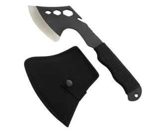 Sekira Ideallstore, Little Viking, nerjaveče jeklo, črna, 26 cm, nožnica priložena